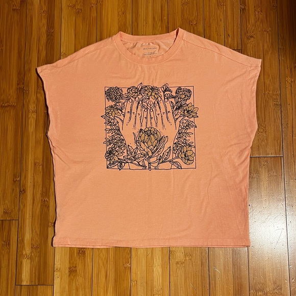 Anthropologie x Real Fun Graphic Muscle Tee Size M - Picture 3 of 16